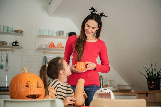 istock Family preparing for Halloween 1651620972
