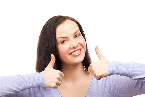 istock Woman showing thumbs up 165163012