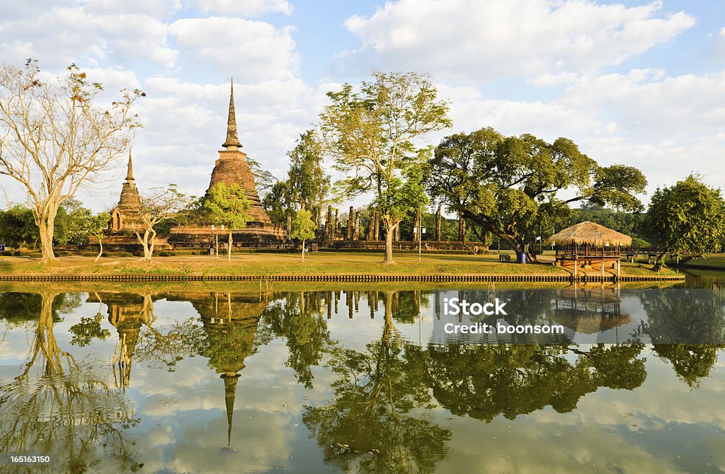 Sukhothai Historical Park, Thailand Wat Sa Si  in Sukhothai Historical Park, Thailand Ancient Stock Photo