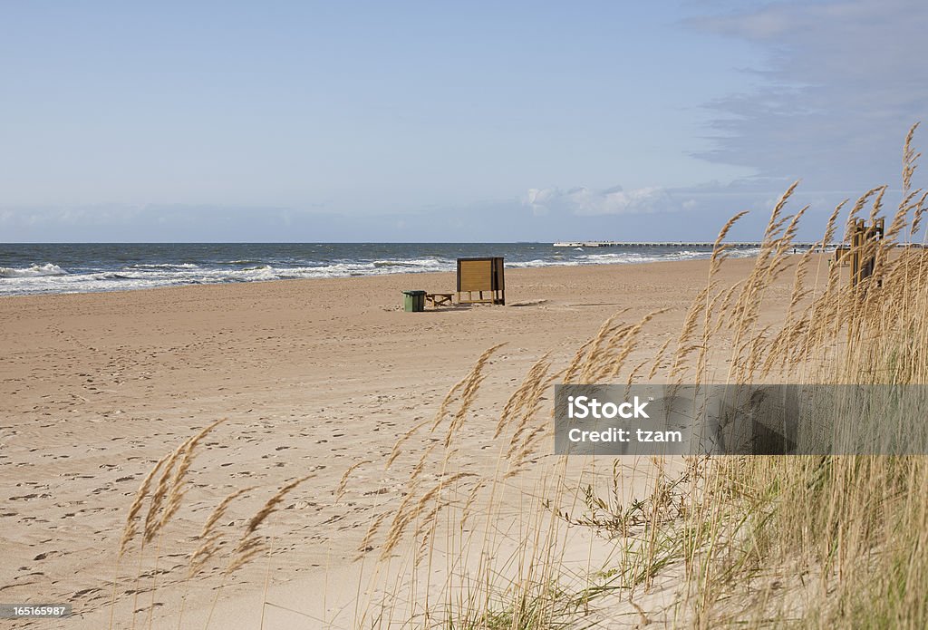 Praia e o mar, Palanga, Lituânia - Foto de stock de Areia royalty-free
