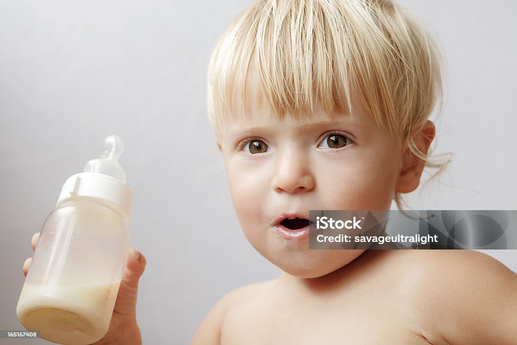 Eu adoro leite - Foto de stock de 12-17 meses royalty-free