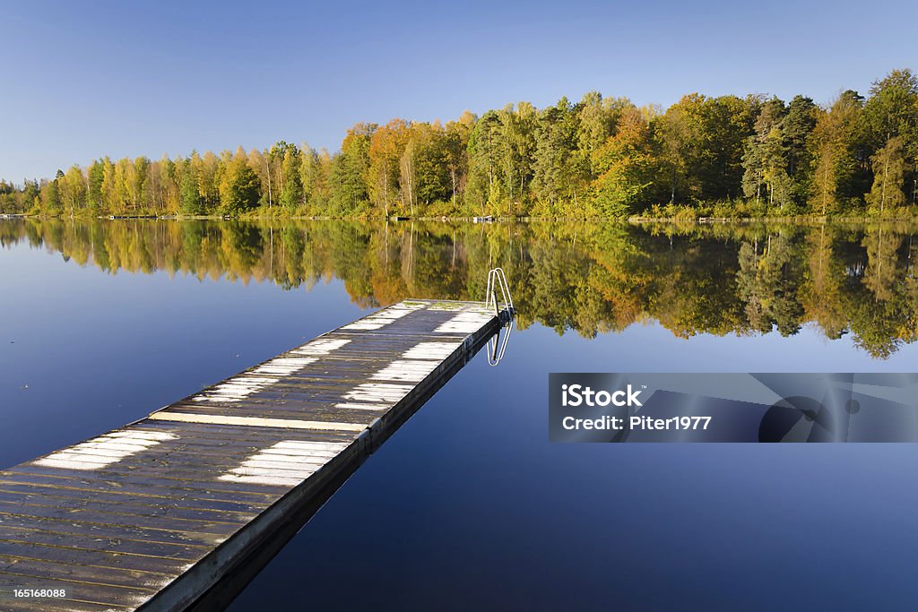 Herbst See Reflektionen - Lizenzfrei Blekinge Stock-Foto