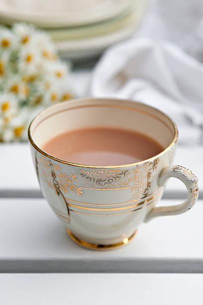 istock Cup of tea in a bone china cup. 165173000