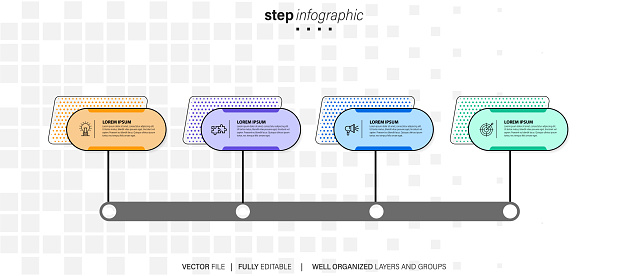 infographics elements in modern flat business style