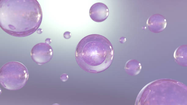 istock A 3D rendering of a liquid serum for cosmetics with bubbles on a fluid backdrop. 1651753375