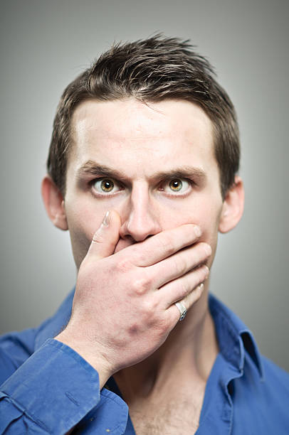 istock Hand Over Mouth Portrait 165175410