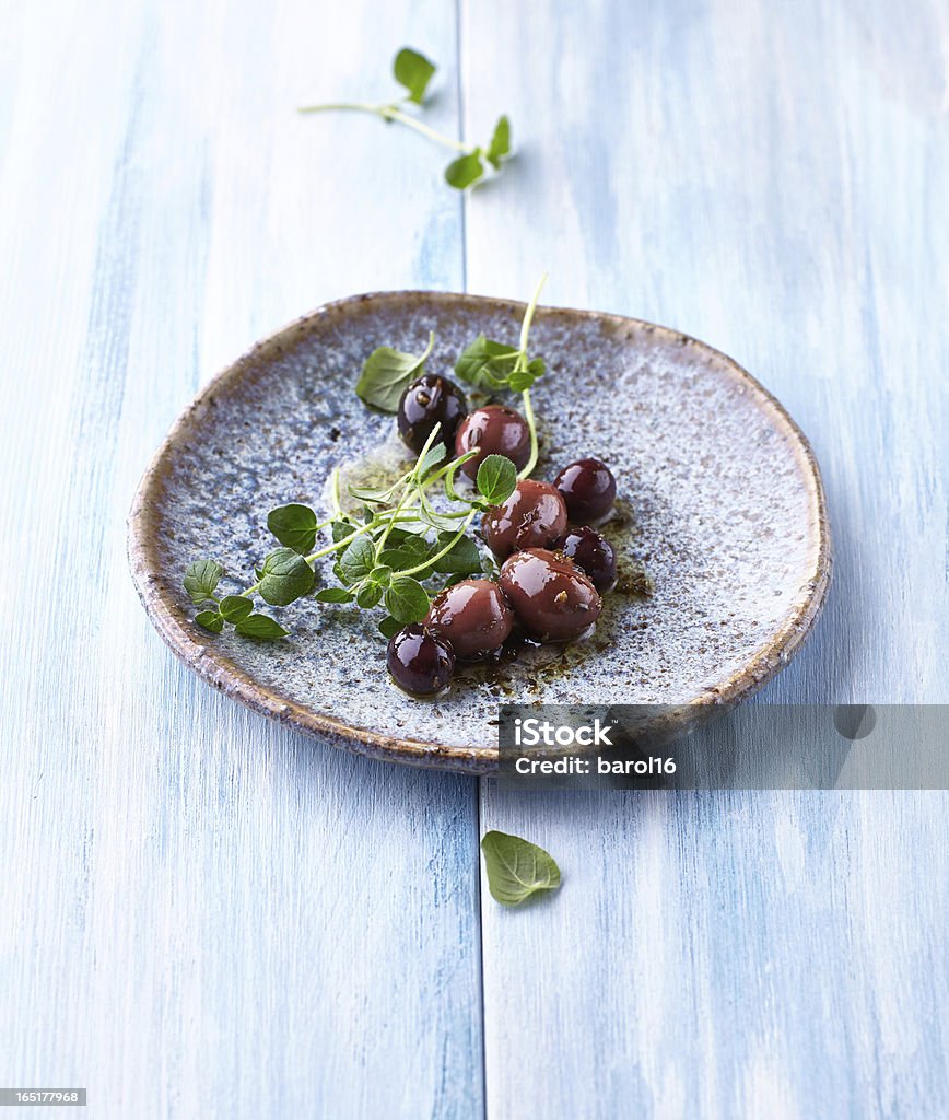 Olive marinate con Origano - Foto stock royalty-free di Alimentazione sana