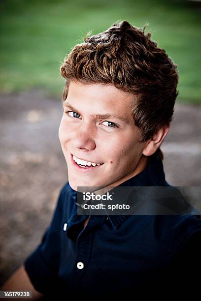 Smiling Portrait Stock Photo - Download Image Now - Button Down Shirt, Young Men, 18-19 Years