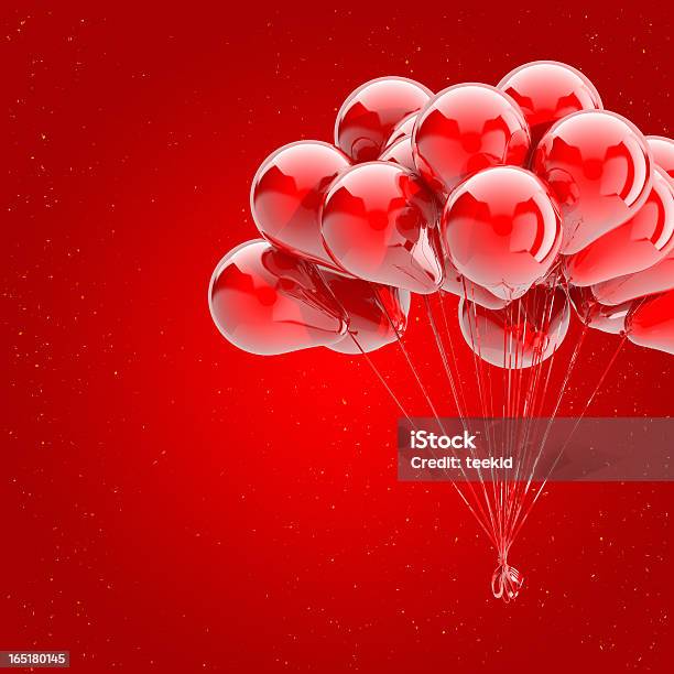 Il Palloncino - Fotografie stock e altre immagini di Palloncino - Palloncino, Rosso, Compleanno