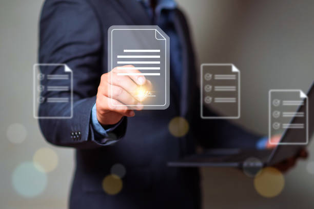 istock E-signing  paperless concept, businessman signing on electronic document for paperless office concept. online data management, digital footprint. 1651804696