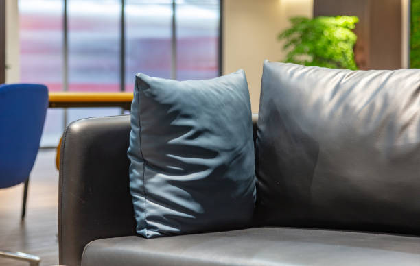 istock The company lobby seating area is equipped with comfortable sofas 1651890570