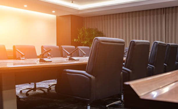 istock Empty meeting room in modern company 1651901516
