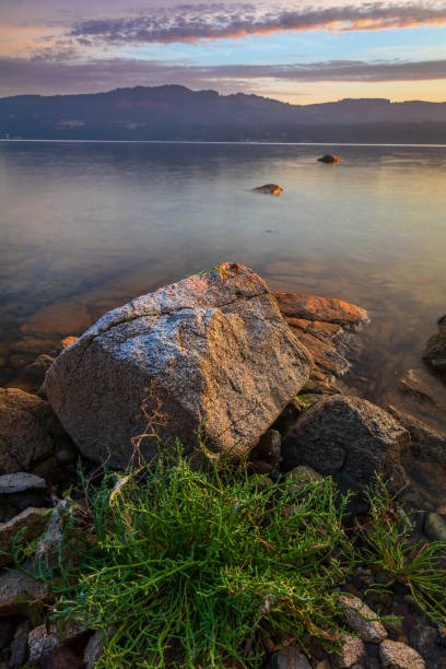 Vancouver Island Sunset Sunset along the shores of southern Vancouver Island saanich peninsula photos stock pictures, royalty-free photos & images