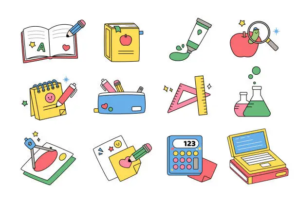 Vector illustration of Back to school.