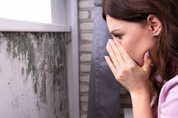 istock Shocked Woman Looking At Mold On Wall 1652006061