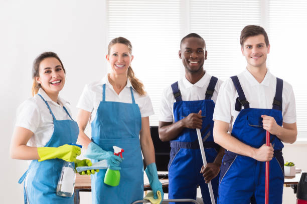 istock Portrait Of Diverse Janitors 1652006477