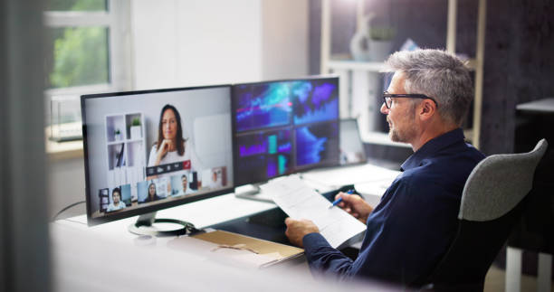 Online Video Conference Job Interview Meeting