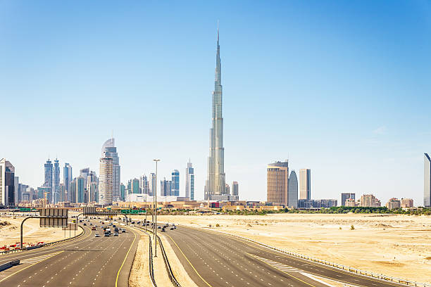 Dubai Skyline Burj Khalifa Stock Photo - Download Image Now - Dubai, Burj  Khalifa, Desert Area - iStock