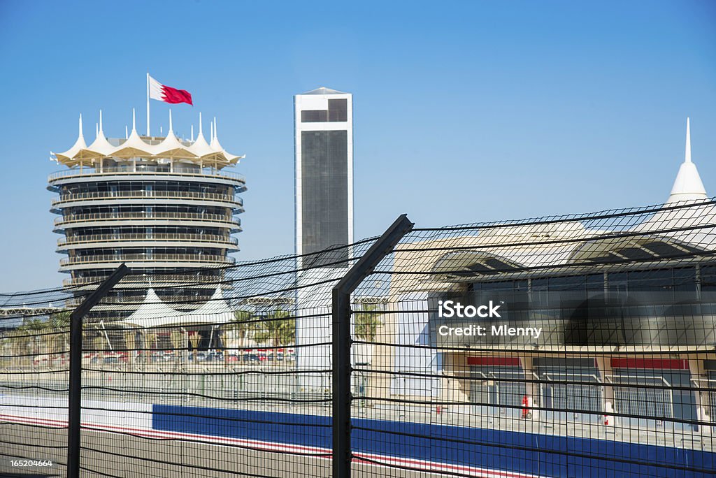 Bahrain International Circuit Pit Lane - Lizenzfrei Bahrain Stock-Foto