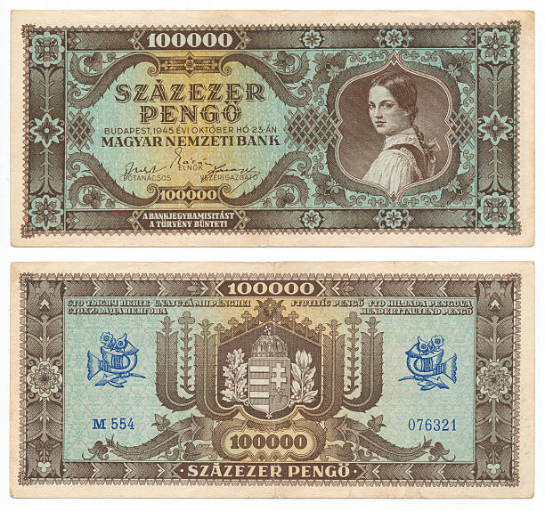 istock Hungarian banknote at 100 thousand pengo, 1945 year 165206269