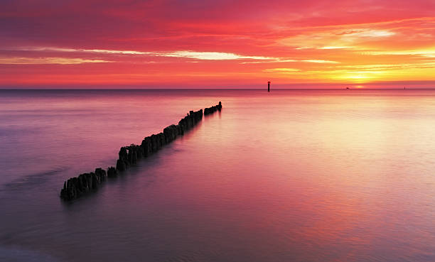 istock Beach at sunrise - Baltic sea in Poland 165209140