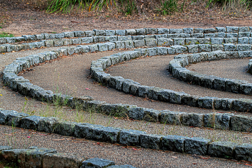 Stone prayer Labyrinth in Victor Harbor South Australia