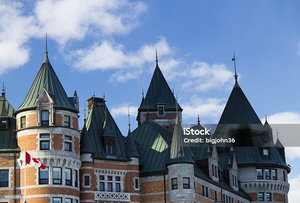 Chateau Frontenac in Quebec City, Kanada - Lizenzfrei Architektur Stock-Foto