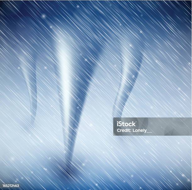 Sfondo Naturale Con Tornado - Immagini vettoriali stock e altre immagini di Cielo minaccioso - Cielo minaccioso, Clima, Curvo
