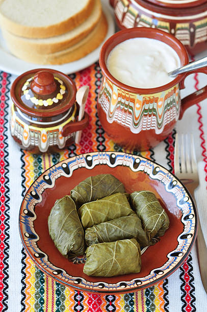болгарская dolma - bulgarian culture bulgaria traditional culture food стоковые фото и изображения