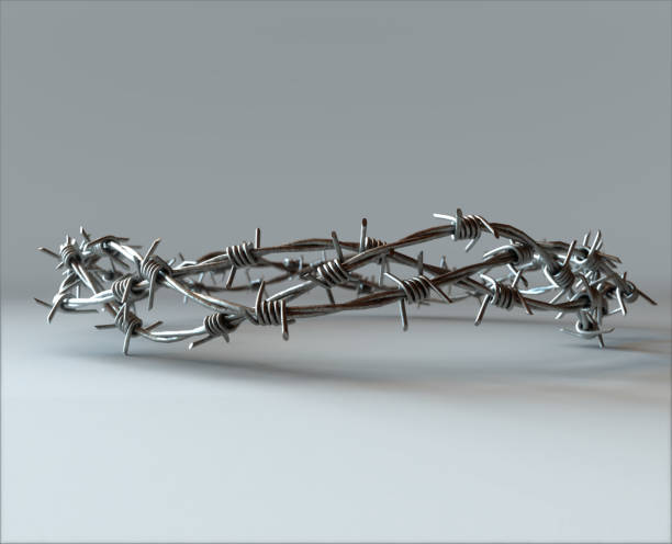 Crown Of Thorns Barbed Wire stock photo