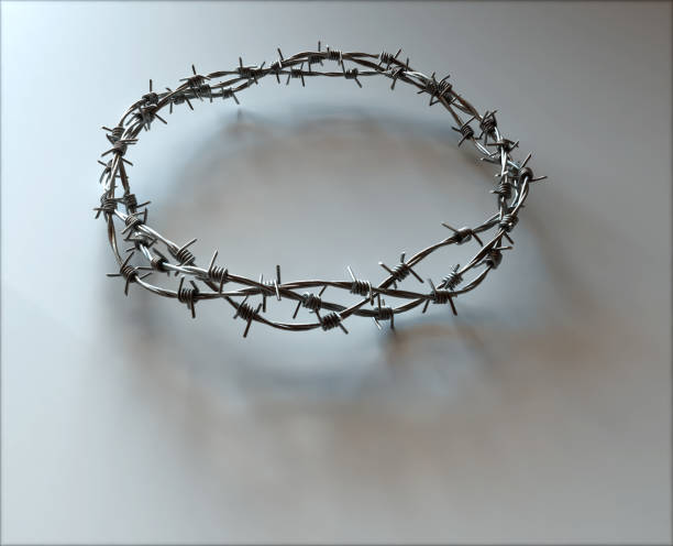 istock Crown Of Thorns Barbed Wire 1652138255