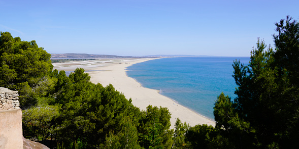 Leucate mediterranean sea coast of Vermeille Pyrenees-Orientales in Catalonia france