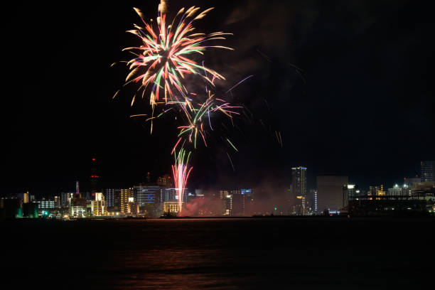 istock Beautiful fireworks display in Kitakyushu 2023 1652173027