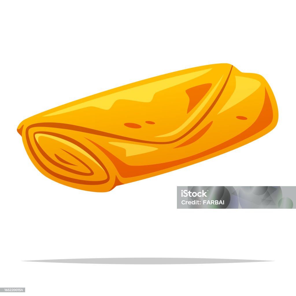 Spring Roll Vector Isolated Illustration Stock Illustration - Download ...