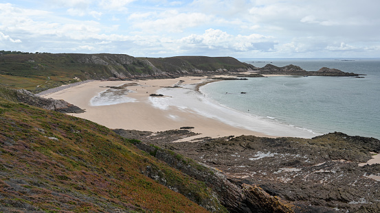 A wild beach in Brittany.