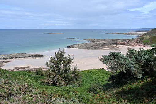 A wild beach in Brittany.
