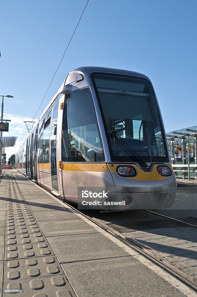 Straßenbahn in Dublin, Irland - Lizenzfrei Dublin - Irland Stock-Foto