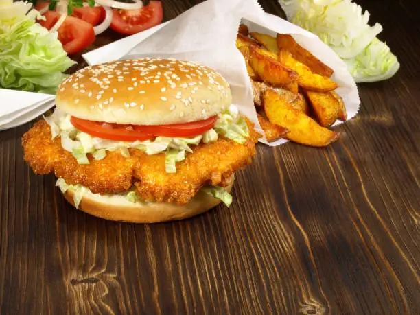 Chicken Burger with Tomato