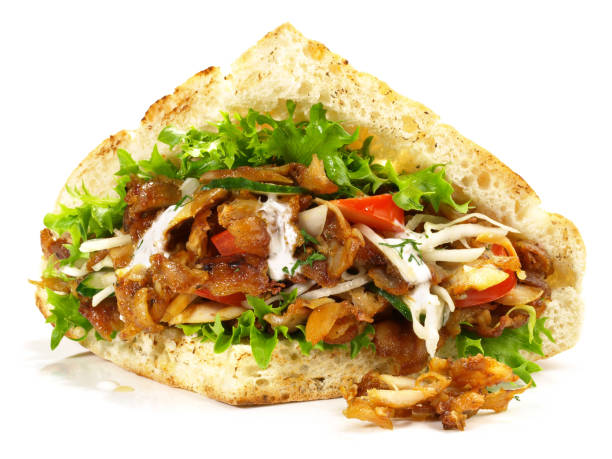 istock Kebab Sandwich on White - Isolated 1652264490