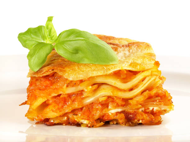 istock Vegetarian Lasagne with Tamato Sauce - Isolated 1652270098