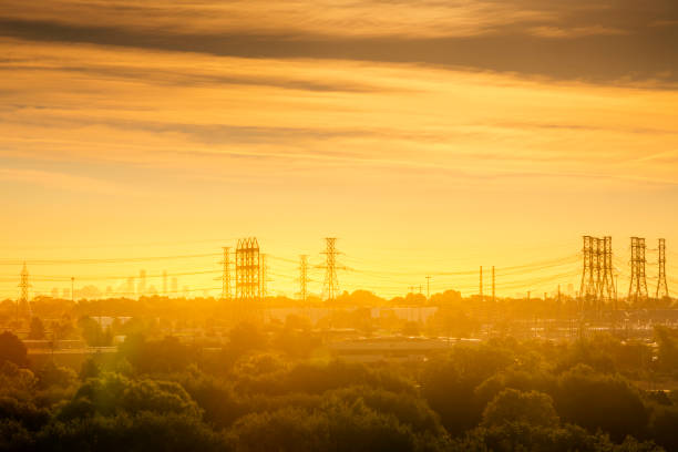 sunset in toronto