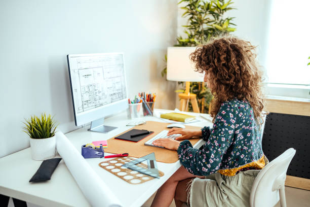 Business woman in her office
