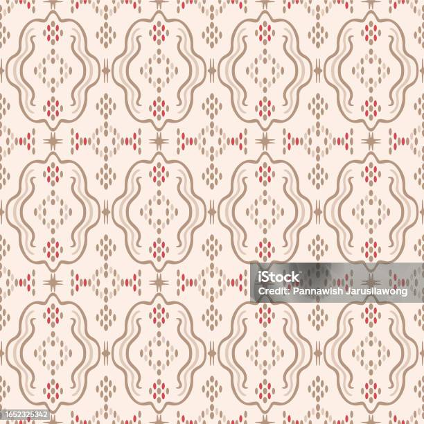 Curly Pattern Chrest Japanese Curl Crest Motif Vector Seamless Pattern Stock Illustration ...