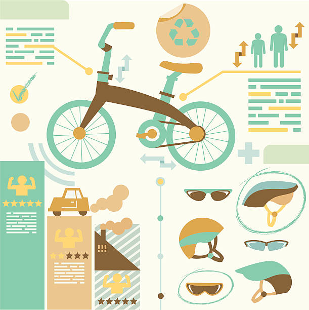 bicycle vector art illustration