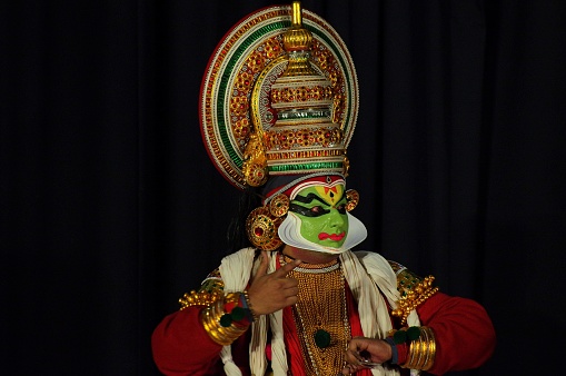 Kathakali dancer talented with various pose
