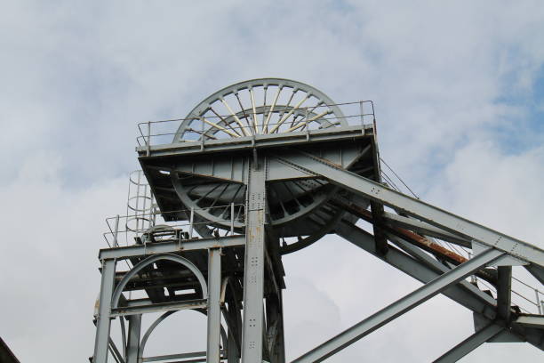 Coal Mining Headstocks. stock photo