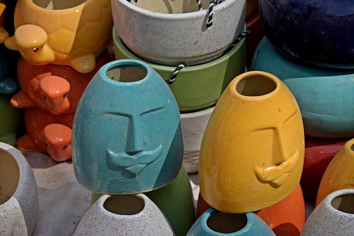 ceramic handicraft at surajkund mela , faridabad, haryana