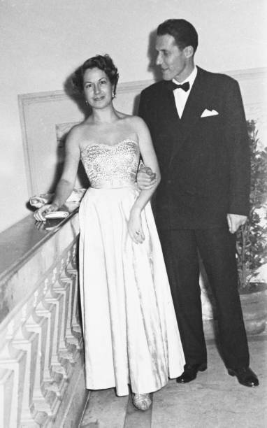 istock Young couple enjoying party in 1950. 1652458077