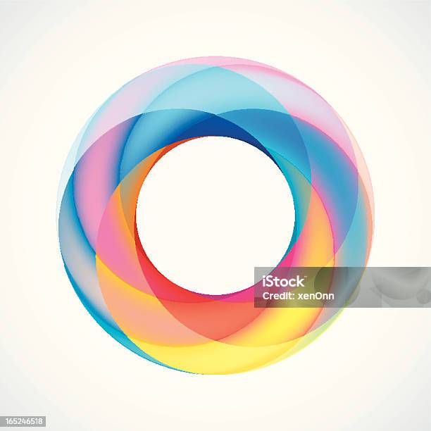 Abstrakt Designelement Twisted Kreise Mit 5 Stück Stock Vektor Art und mehr Bilder von Abstrakt