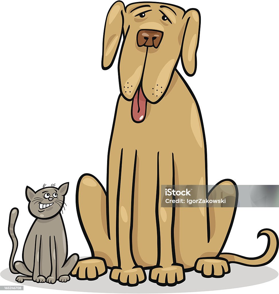 Small Cat And Big Dog Cartoon Illustration Stock Illustration - Download Image Now - Animal, Animal Nose, Brown - iStock Small Cat And Big Dog Cartoon Illustration Stock Illustration - Download Image Now - Animal, Animal Nose, Brown - iStock